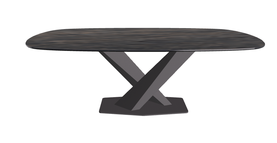 Cattelan Italia Stratos Keramik Biscuit Shaped Dining Table – 200x120x75h