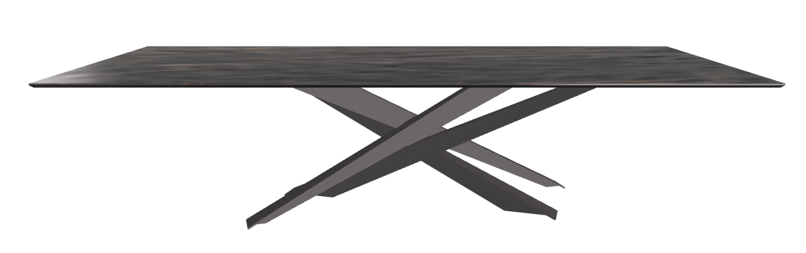 300x120x74.5h Rectangle Shaped_Matt Portoro_Graphite Embossed