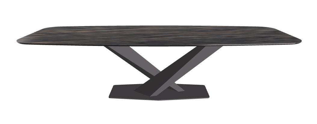 Cattelan Italia Stratos Keramik Barrel-Shaped Dining Table – 300x120x75h