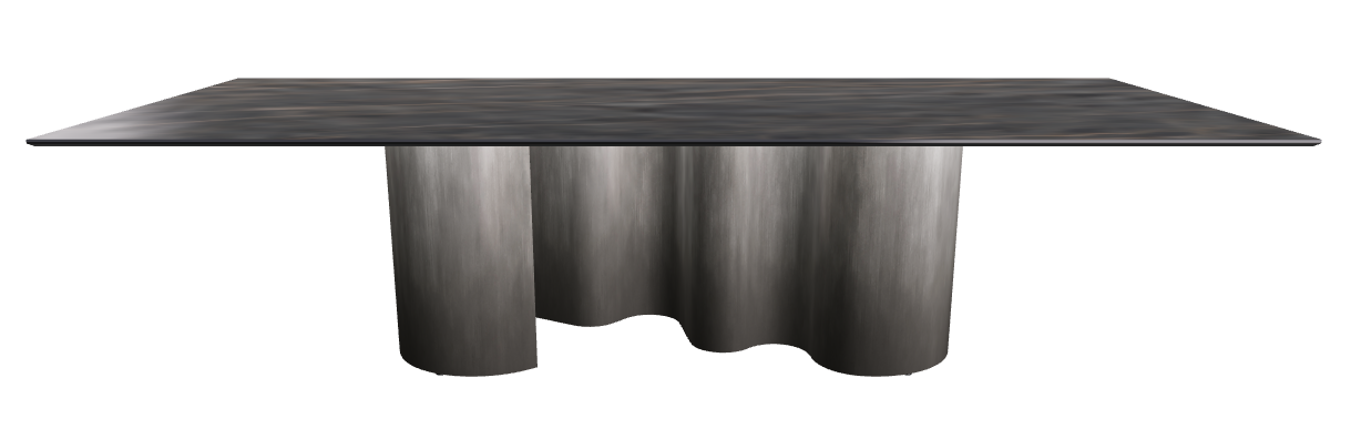 300x120x74h Rectangle Shaped_Matt Portoro_Oxy Grey