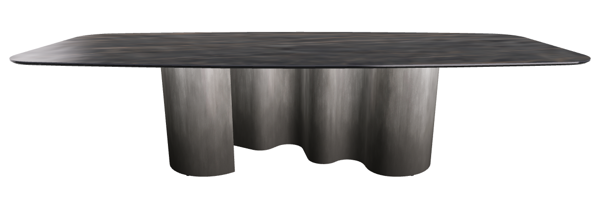 300x120x74h Barrel Shaped_Matt Portoro_Oxy Grey