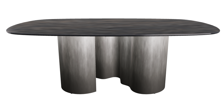 220x120x74h Biscuit Shaped_Matt Portoro_Oxy Grey