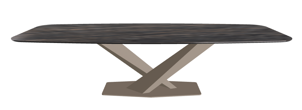 Cattelan Italia Stratos Keramik Barrel-Shaped Dining Table – 300x120x75h