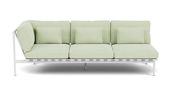 Barlow Tyrie Around Deep Seating Triple Lounge Sofa with Aluminium Left Arm