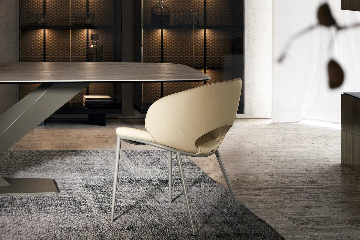Cattelan Italia Miranda ML Dining Chair – Synthetic Leather & Micro Nubuk