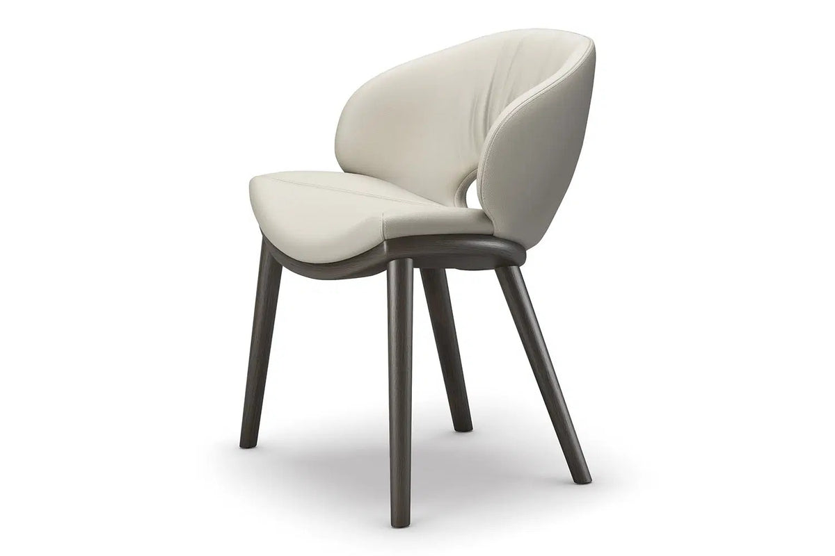Cattelan Italia Miranda Wood Dining Chair – Fabric, Micro Nubuk & Synthetic Leather
