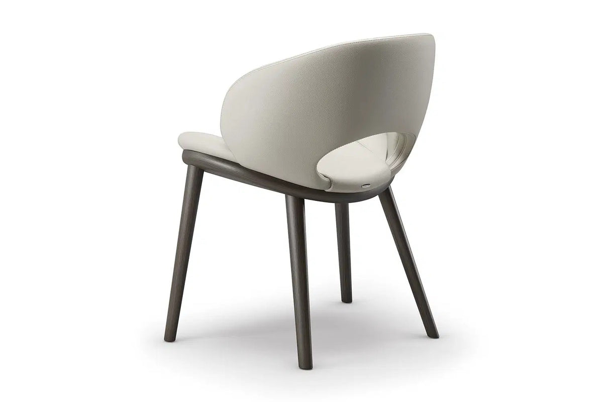 Cattelan Italia Miranda Wood Dining Chair – Fabric, Micro Nubuk & Synthetic Leather