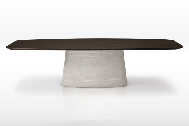 Cattelan Italia Napoleon Wood Barrel-Shaped Dining Table