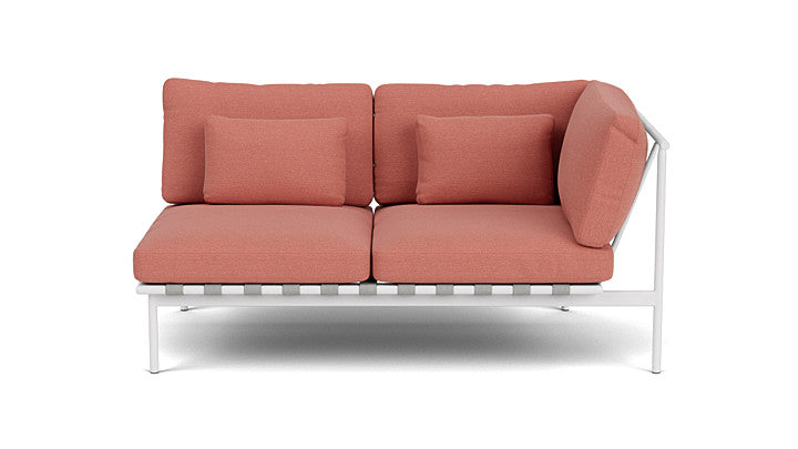 Barlow Tyrie Around Deep Seating Double Lounge Sofa with Aluminium Right Arm