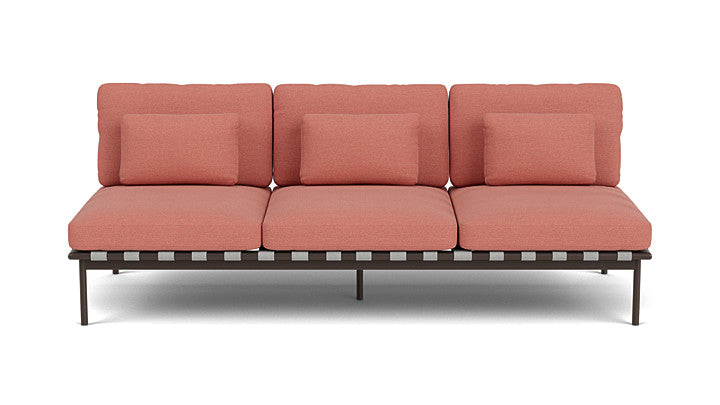 Barlow Tyrie Around Deep Seating Triple Lounge Sofa Without Arms