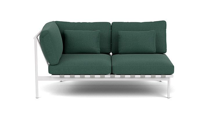 Barlow Tyrie Around Deep Seating Double Lounge Sofa with Aluminium Left Arm