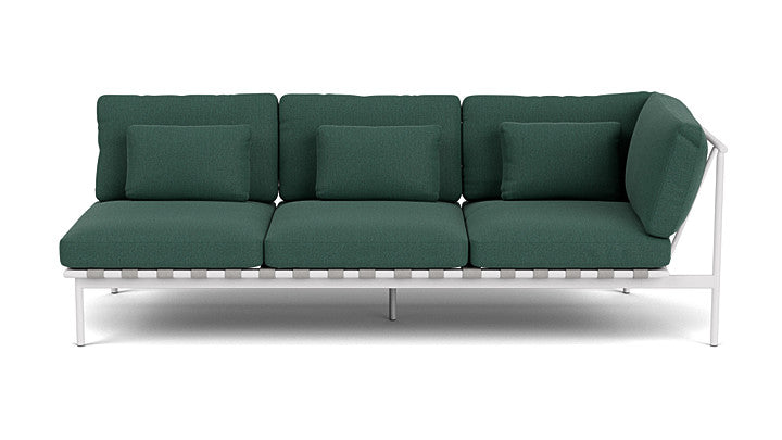 Barlow Tyrie Around Deep Seating Triple Lounge Sofa with Aluminium Right Arm