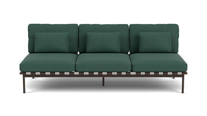 Barlow Tyrie Around Deep Seating Triple Lounge Sofa Without Arms