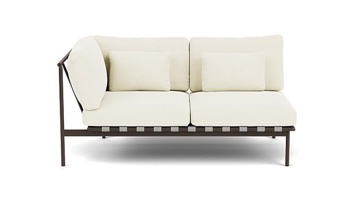 Barlow Tyrie Around Deep Seating Double Lounge Sofa with Aluminium Left Arm