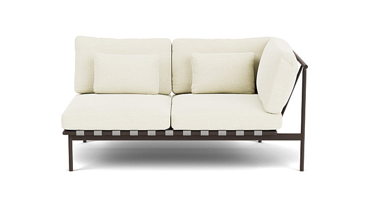 Barlow Tyrie Around Deep Seating Double Lounge Sofa with Aluminium Right Arm