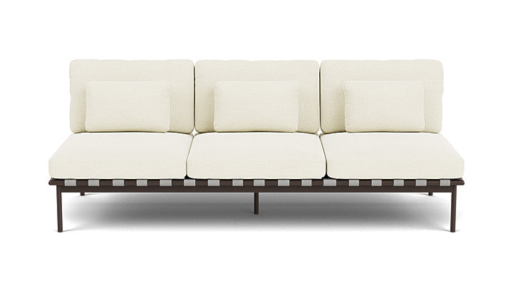 Barlow Tyrie Around Deep Seating Triple Lounge Sofa Without Arms