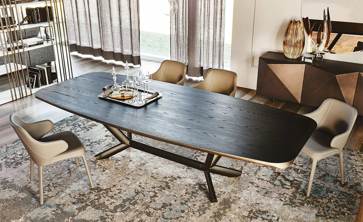 Cattelan Italia Planer Wood Barrel-Shaped Dining Table