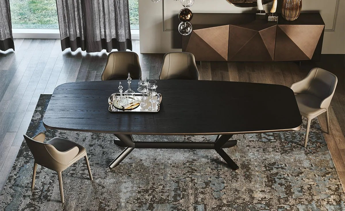 Cattelan Italia Planer Wood Barrel-Shaped Dining Table