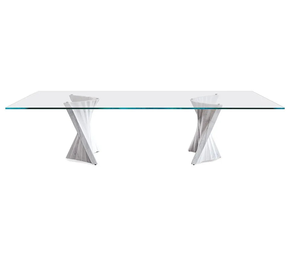 Cattelan Italia Plisset Glass Dining Table