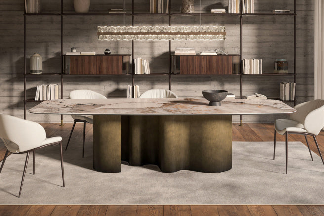 320x138x74h Barrel Shaped_Glossy Golden Calacatta