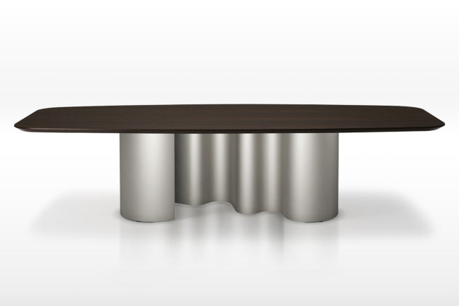 Cattelan Italia Papel Wood Live Edged Dining Table
