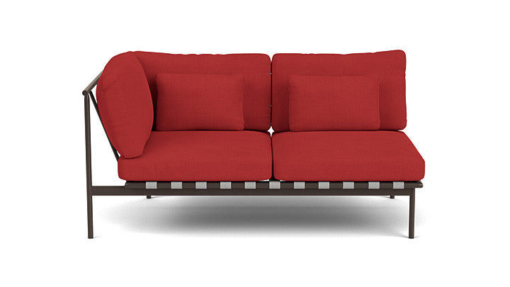 Barlow Tyrie Around Deep Seating Double Lounge Sofa with Aluminium Left Arm