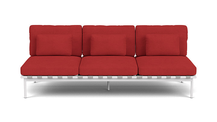 Barlow Tyrie Around Deep Seating Triple Lounge Sofa Without Arms