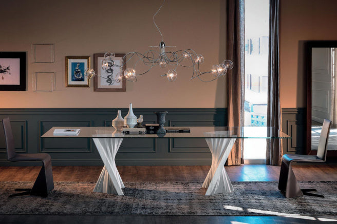 Cattelan Italia Plisset Glass Dining Table
