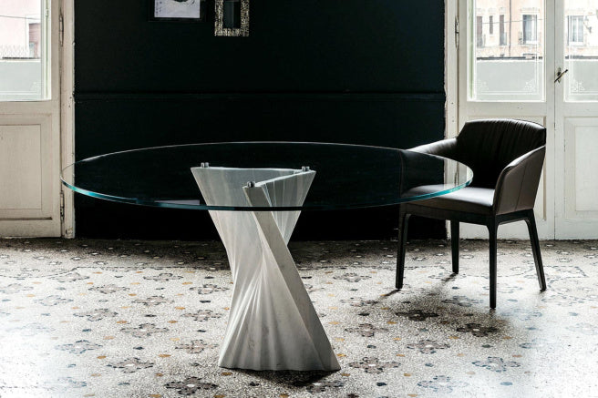 Cattelan Italia Plisset Glass Dining Table