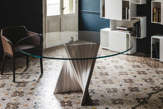 Cattelan Italia Plisset Glass Dining Table