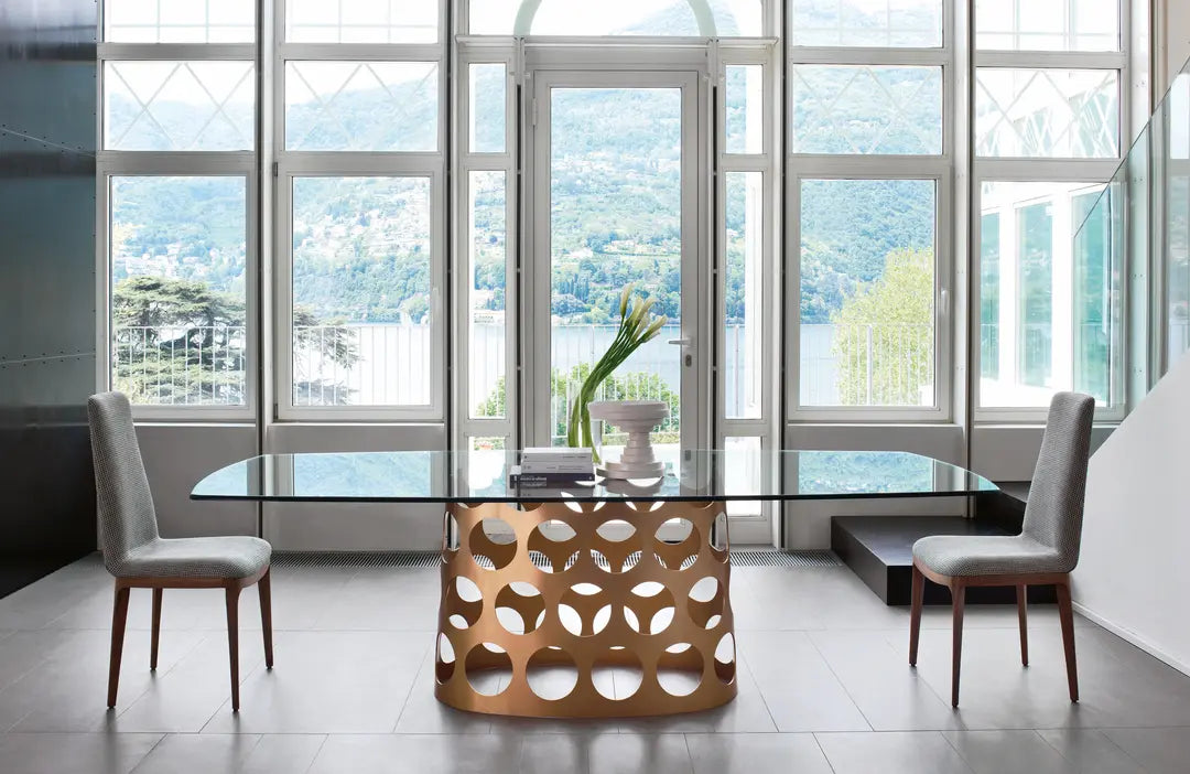 Porada Jean Round & Barrel Shaped Marble Dining Table