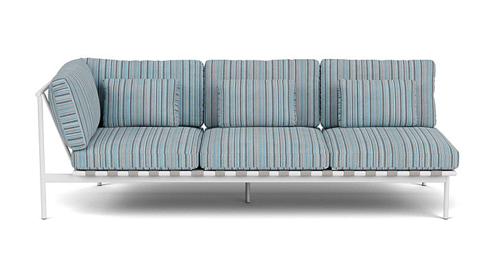 Barlow Tyrie Around Deep Seating Triple Lounge Sofa with Aluminium Left Arm