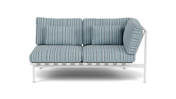 Barlow Tyrie Around Deep Seating Double Lounge Sofa with Aluminium Right Arm