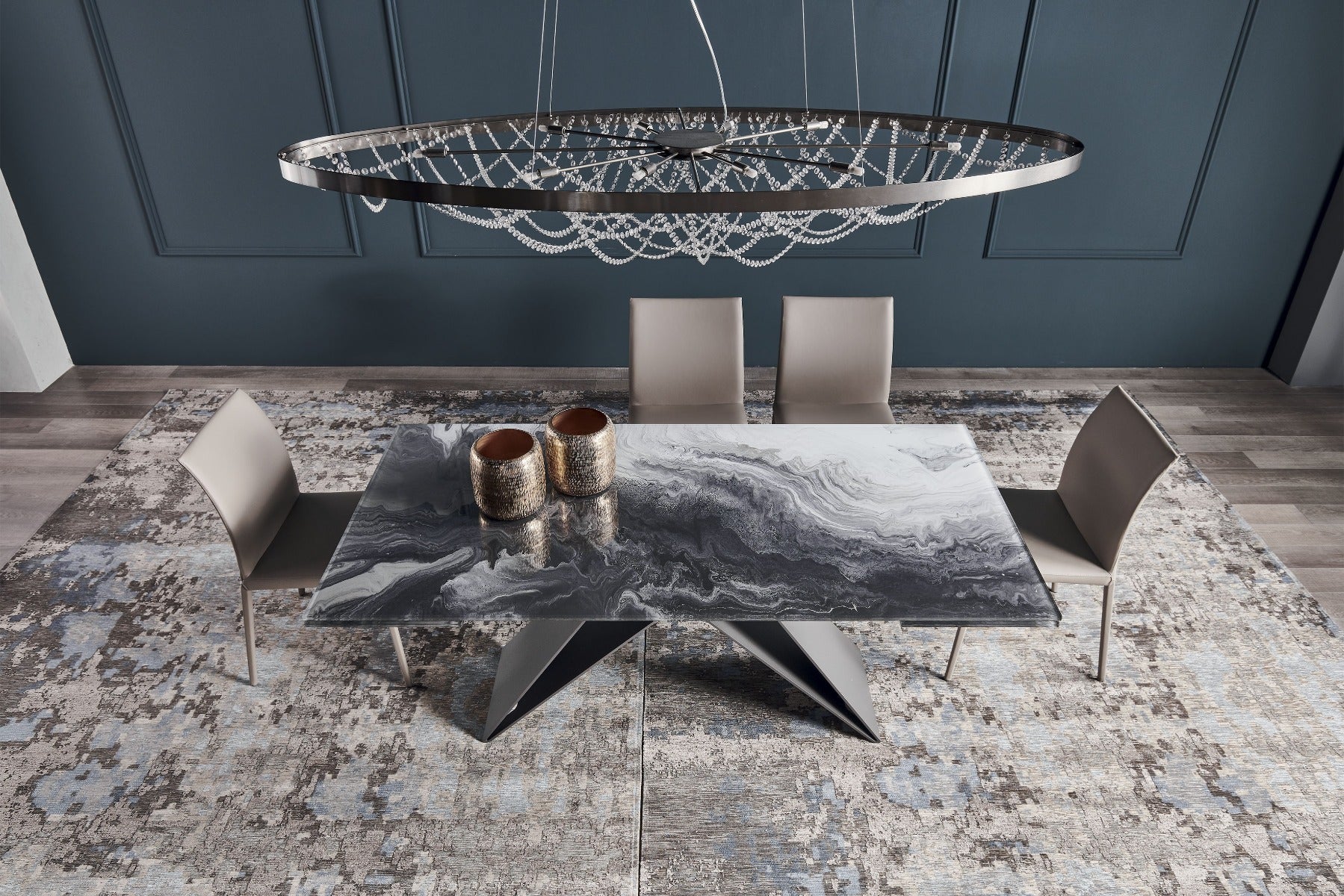 Cattelan Italia Premier Crystalart Drive Dining Table