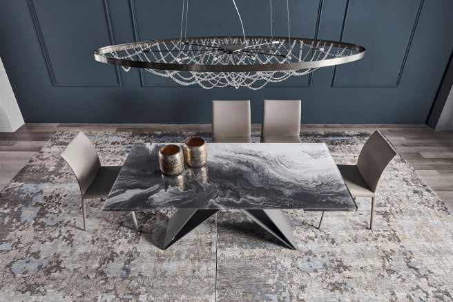 Cattelan Italia Premier Crystalart Drive Extendible Dining Table