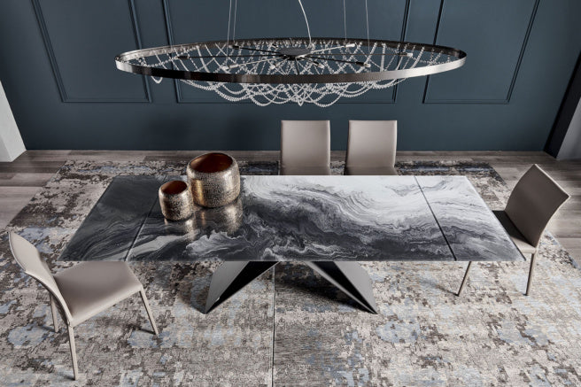 Cattelan Italia Premier Crystalart Drive Extendible Dining Table