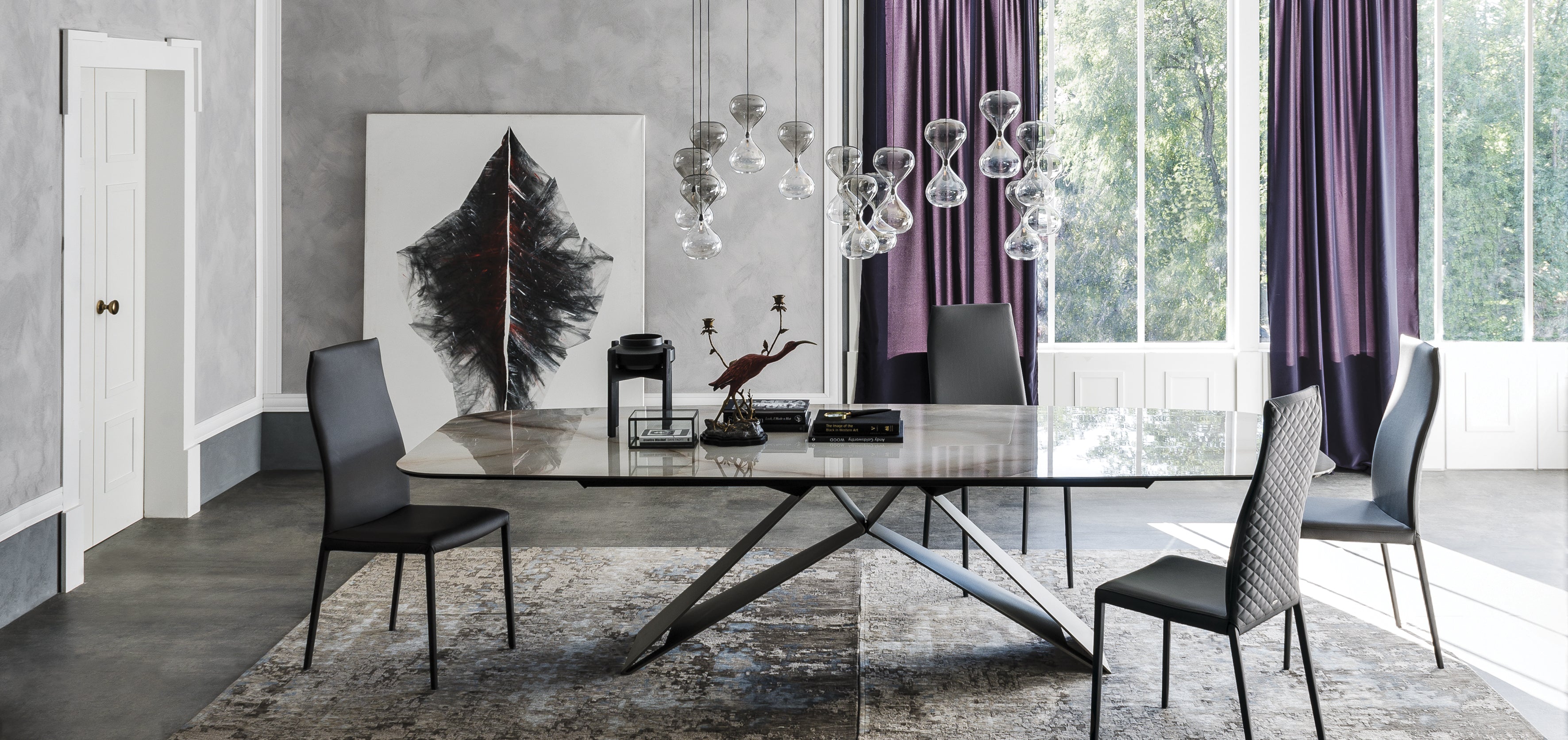 Cattelan Italia Premier Keramik Table With Steel Base