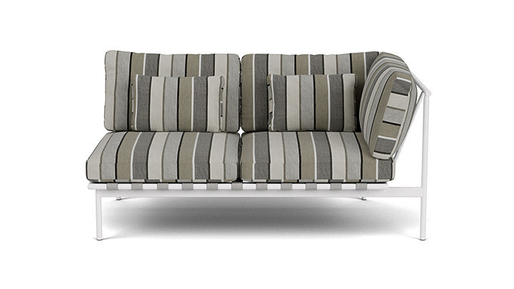 Barlow Tyrie Around Deep Seating Double Lounge Sofa with Aluminium Right Arm