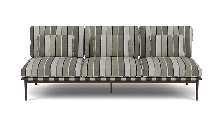 Barlow Tyrie Around Deep Seating Triple Lounge Sofa Without Arms