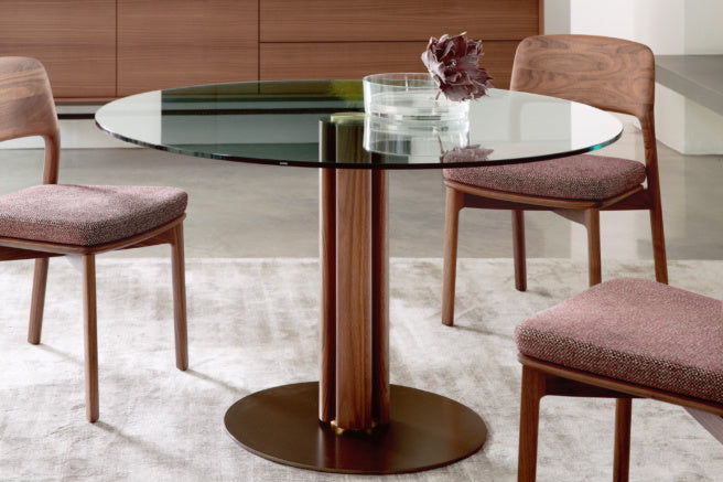 Porada Quadrifoglio Round Dining Table – Single Base