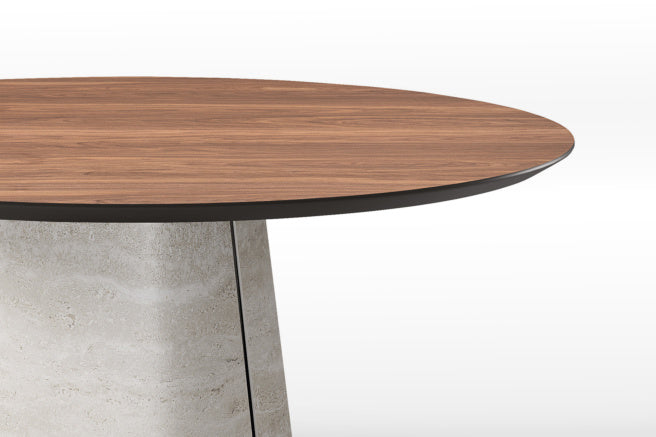 Cattelan Italia Rado Wood Round Dining Table