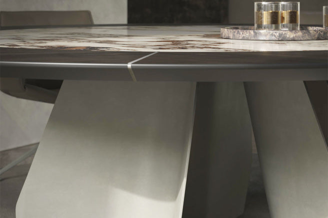 Cattelan Italia Senator Keramik-Wood Round Dining Table