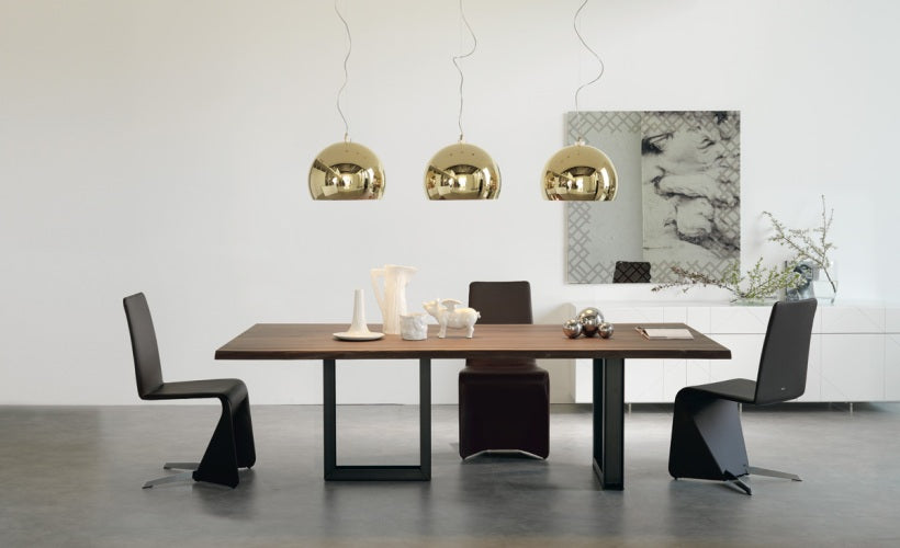 Cattelan Italia Sigma Wood Live Edged Dining Table
