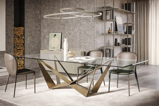 Cattelan Italia Skorpio Glass Dining Table – Fast Delivery