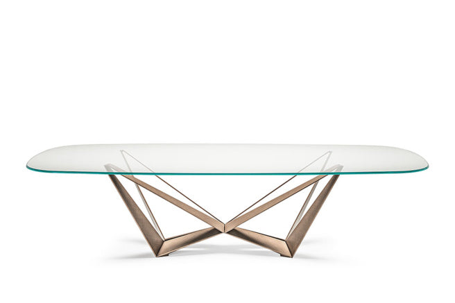 Cattelan Italia Skorpio Glass Dining Table – Fast Delivery