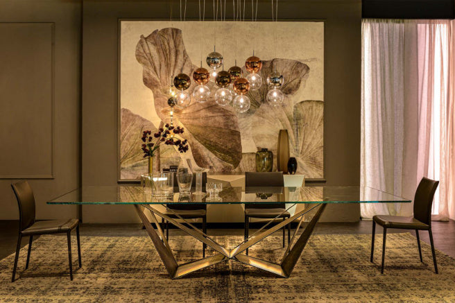 Cattelan Italia Skorpio Glass Dining Table – Fast Delivery
