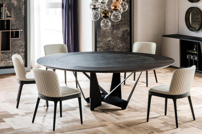 Cattelan Italia Skorpio Keramik-Wood Round Dining Table