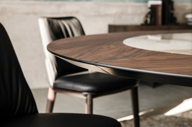 Cattelan Italia Skorpio Keramik-Wood Round Dining Table