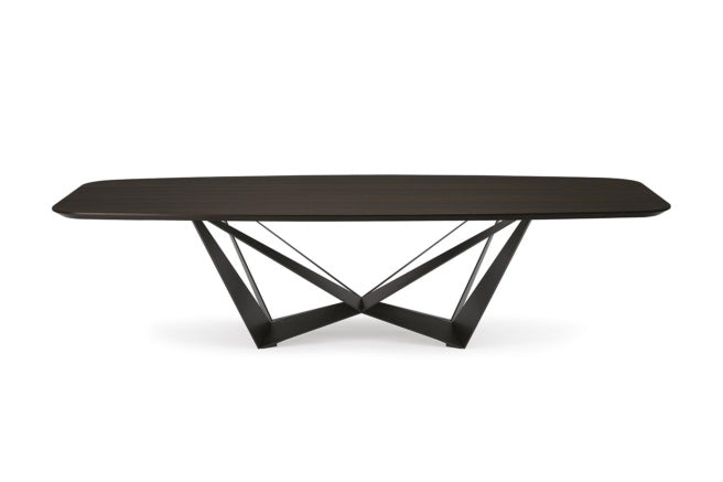 Cattelan Italia Skorpio Wood Barrel-Shaped Dining Table – Fast Delivery
