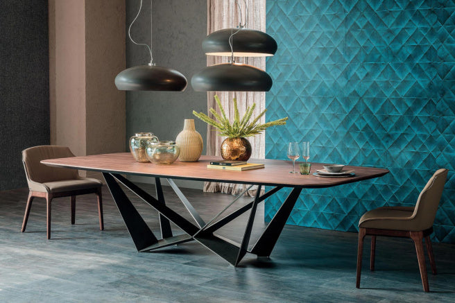 Cattelan Italia Skorpio Wood Oval-Shaped Dining Table